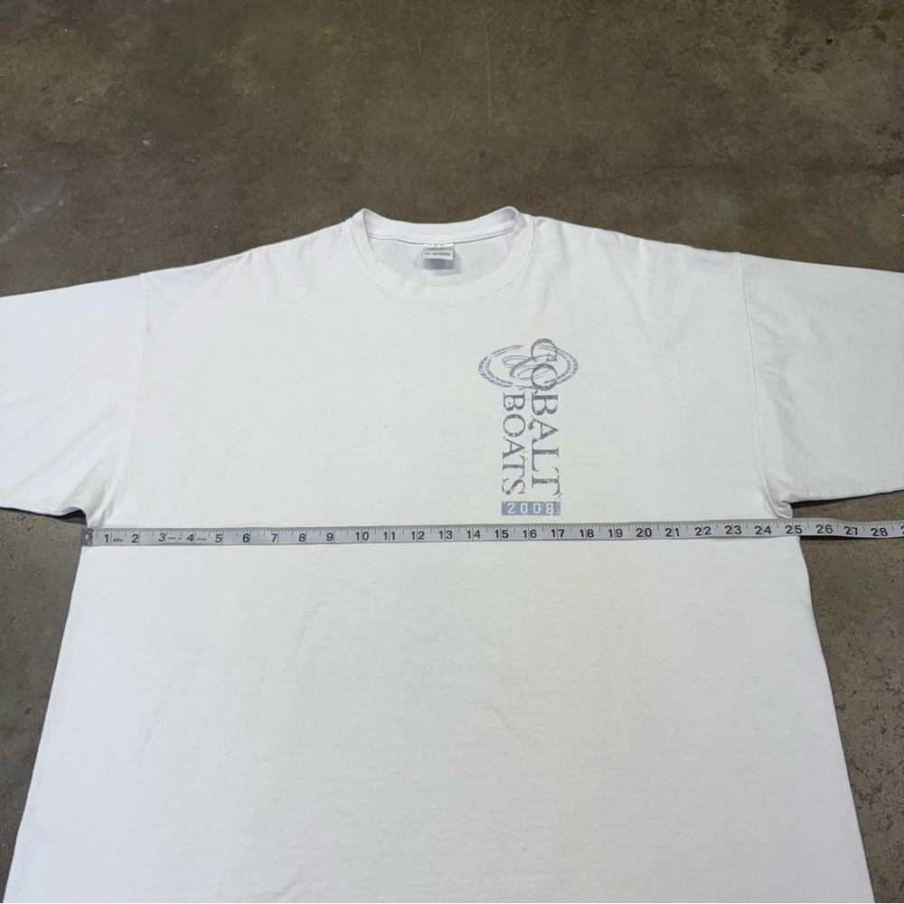 Vintage 2008 Cobalt Boats T-Shirt 2XL Gildan Cotton USA Marine Boating - Picture 6 of 8